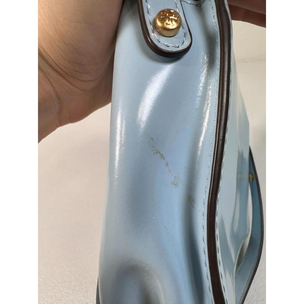 Tory Burch Light Blue Robinson Shoulder Bag with Stains - Picture 8 of 15